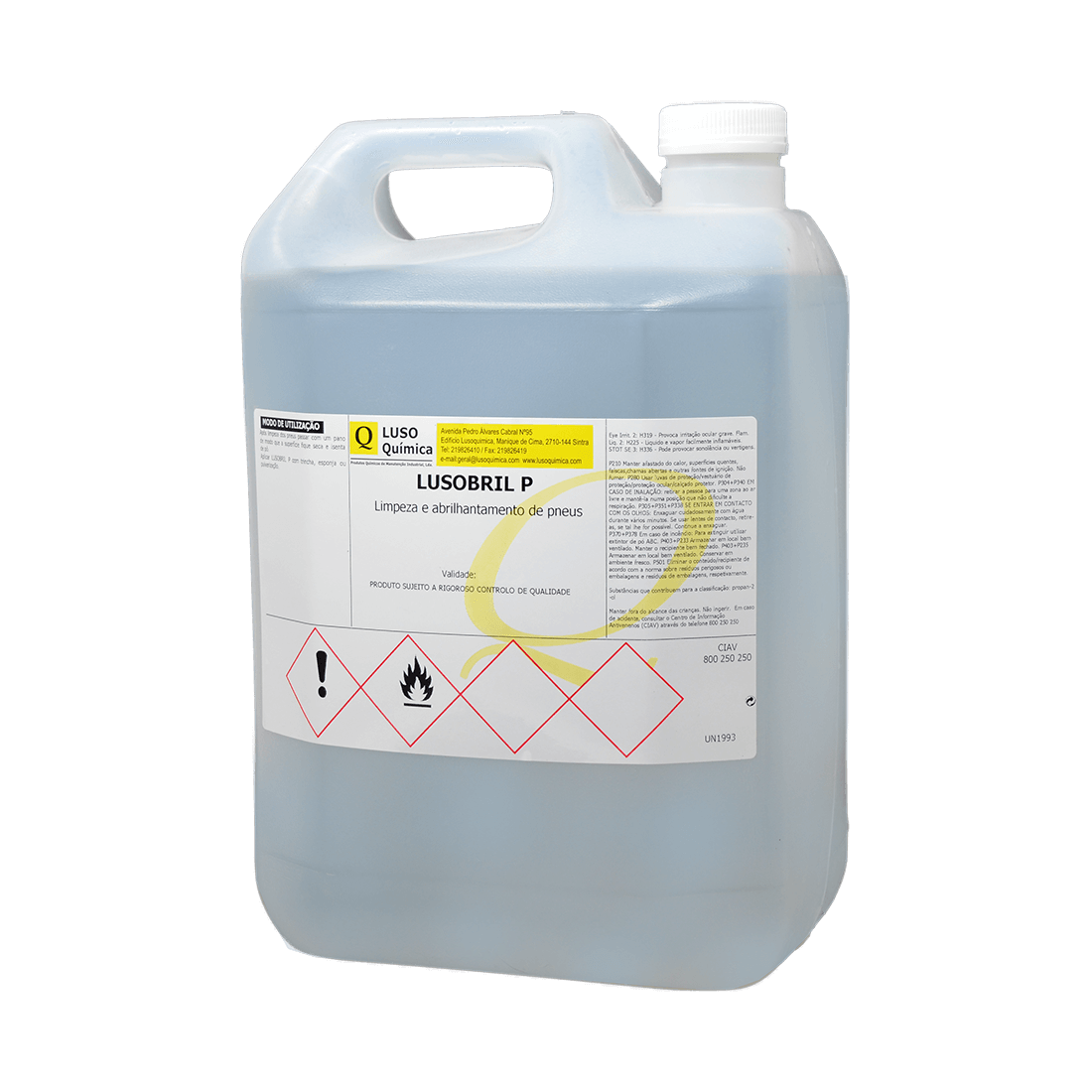 LUSOBRIL P - Limpeza e abrilhantamento de pneus