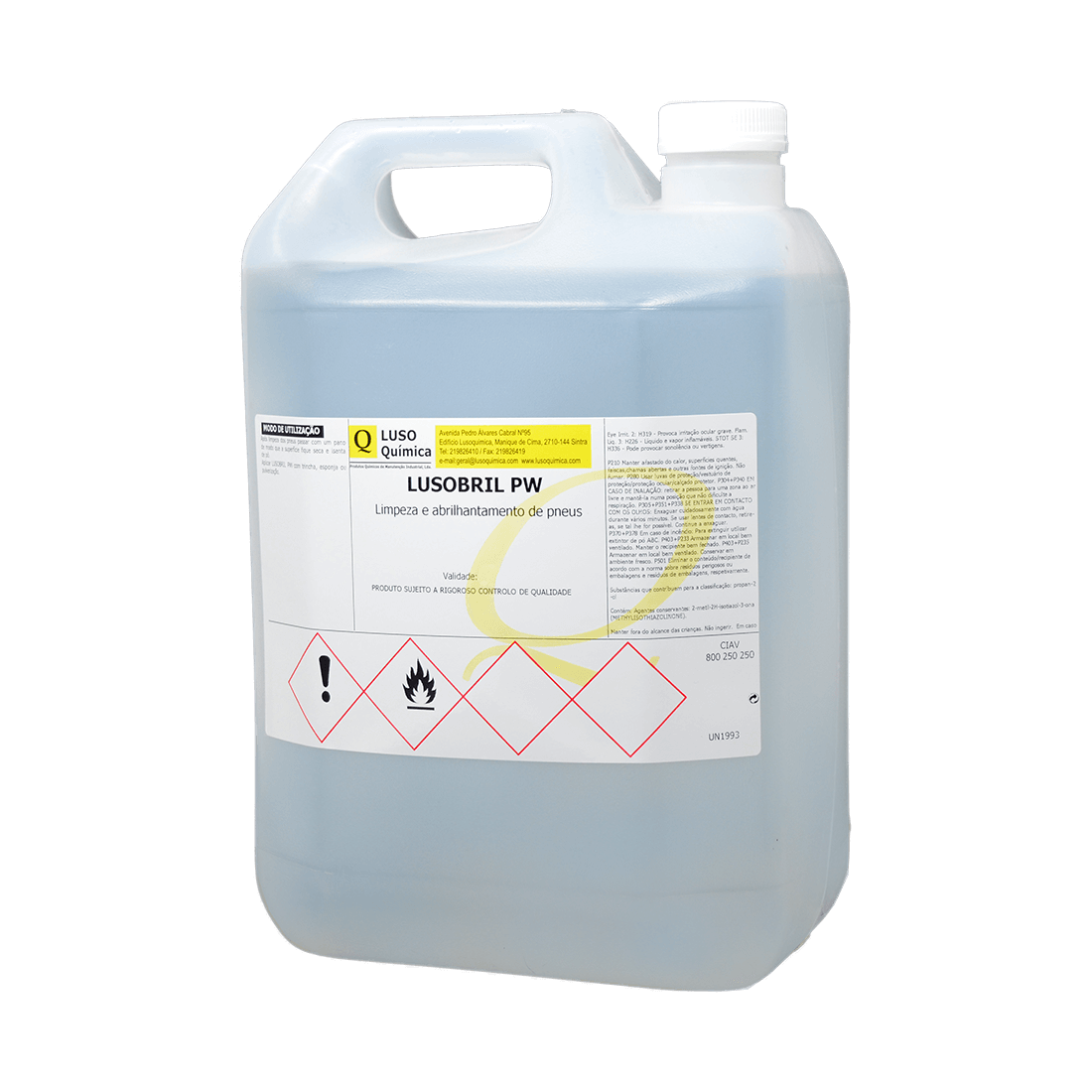 LUSOBRIL PW - Limpeza e abrilhantamento de pneus